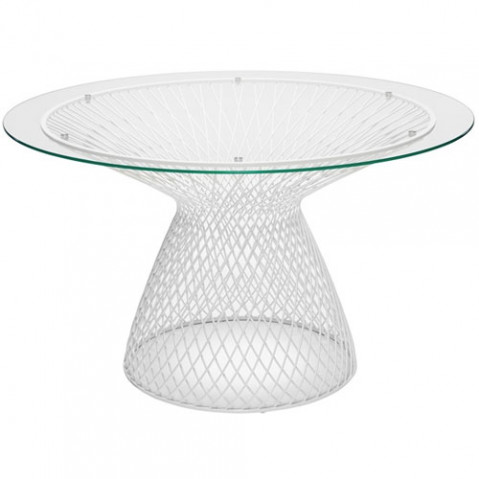 table heaven 120 emu blanc transparent