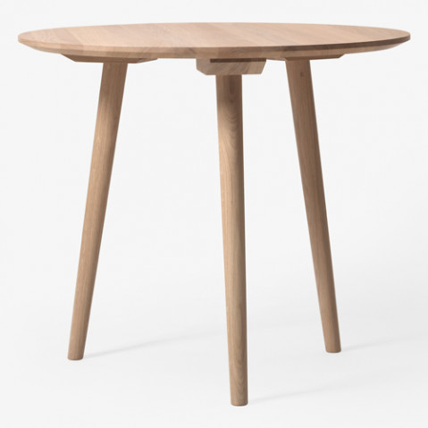 table ronde 90 in between and tradition chene blanchi