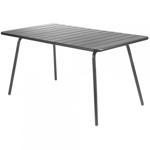 table luxembourg 143 80 fermob carbone