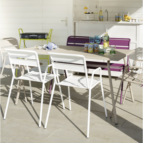 table monceau fermob gris orage