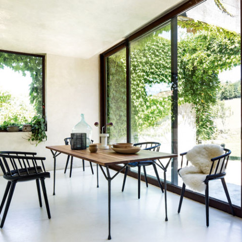 table officina 200 magis noir frene