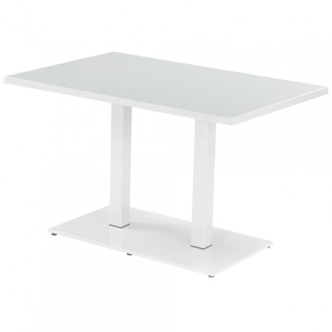 table rectangulaire round emu blanc