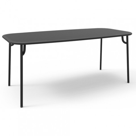 table rectangulaire week end petite friture noir