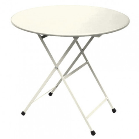 table ronde pliante arc en ciel emu blanc
