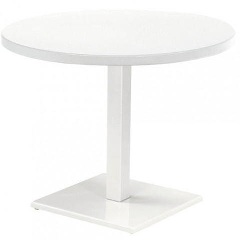 table ronde round emu blanc