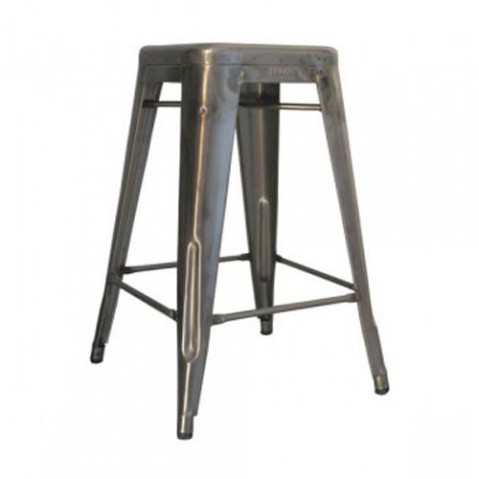 Tabouret H 70 Design Tolix Brut VErni Mat