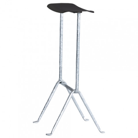 tabouret haut officina 65 magis galvanise noir