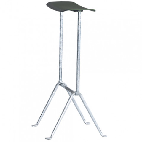 tabouret haut officina 65 magis galvanise vert