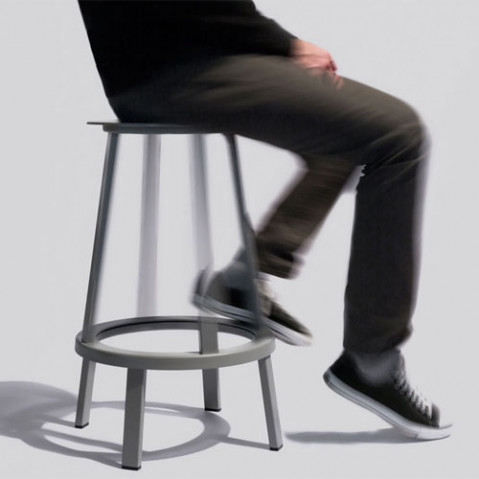 tabouret haut revolver 65 wrong for hay gris