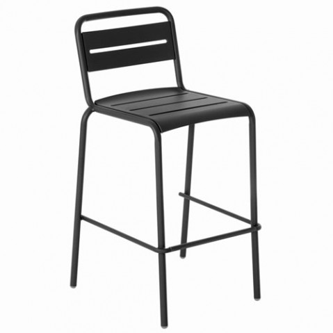 tabouret haut star emu noir