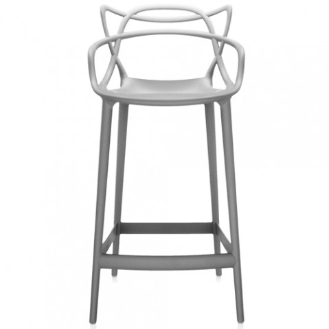 tabouret haut masters 65 kartell gris