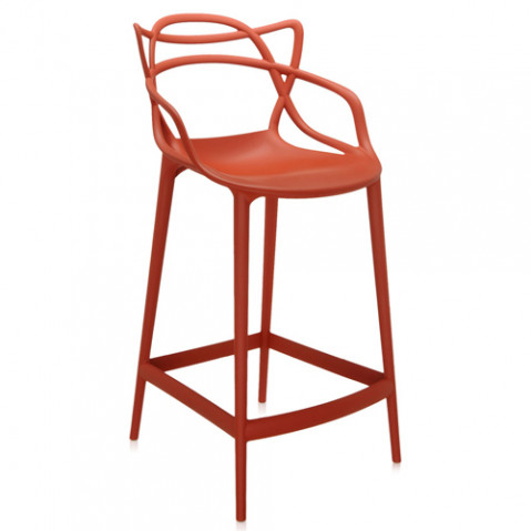tabouret haut masters 65 kartell rouge