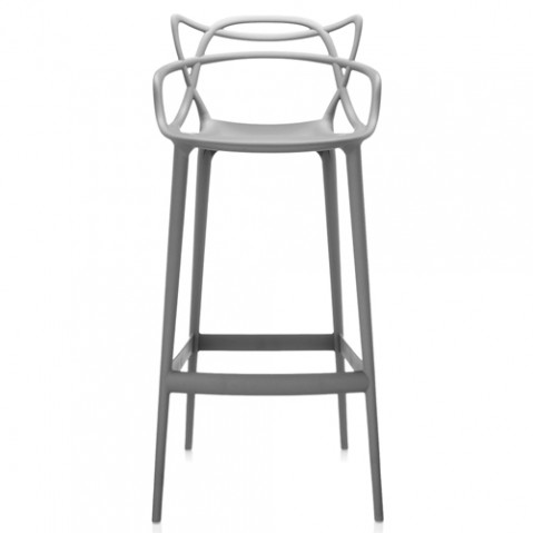 tabouret haut masters 75 kartell gris