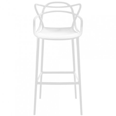tabouret haut masters 109 kartell blanc