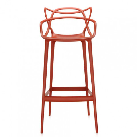 tabouret haut masters kartell orange