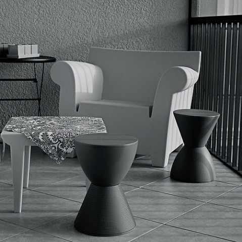 tabouret prince aha kartell gris lavande