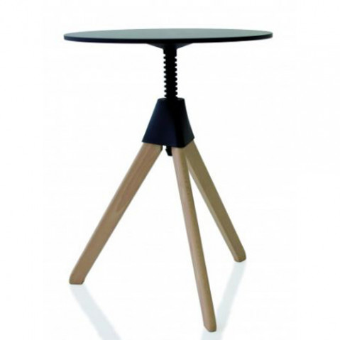 table topsy magis hetre naturel noir