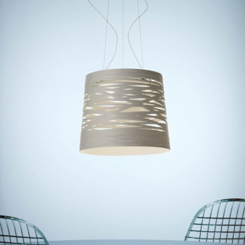 Tress Grande Suspension Foscarini Noir