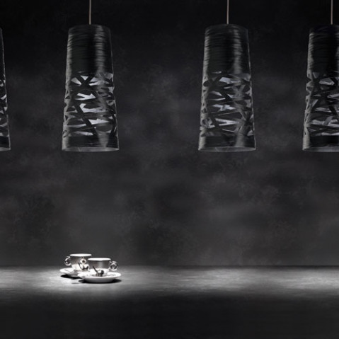 Tress mini suspension foscarini noir