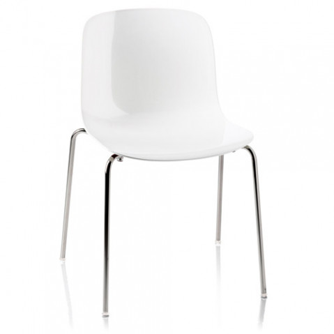 chaise troy polypropylene magis blanc