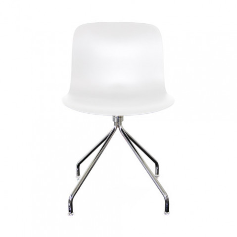 chaise troy etoile magis chrome blanc