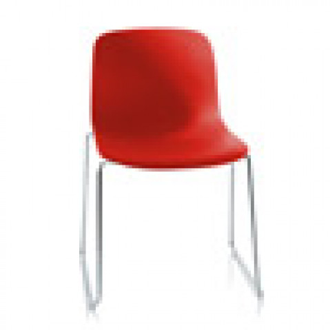 chaise troy luge magis chrome rouge