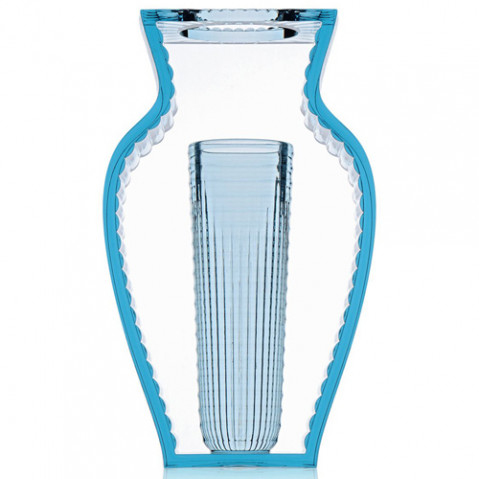 vase i shine kartell bleu