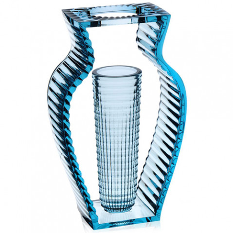 vase i shine kartell bleu