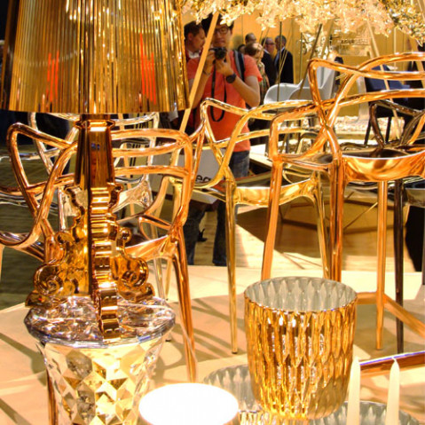 vase jelly metallise kartell chrome