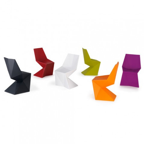 chaise vertex vondom gris