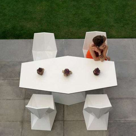 table vertex vondom blanc