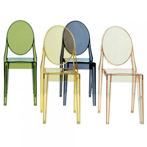 Victoria Ghost Chaise Design Kartell Transparent
