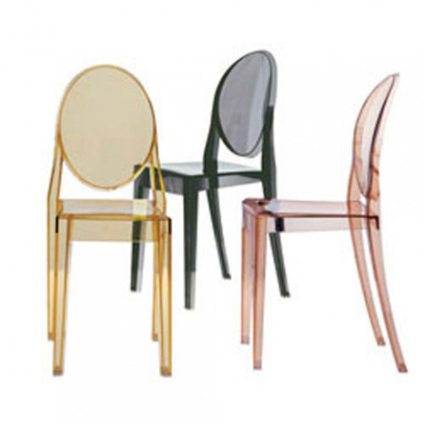 Victoria Ghost Chaise Design Kartell Transparent