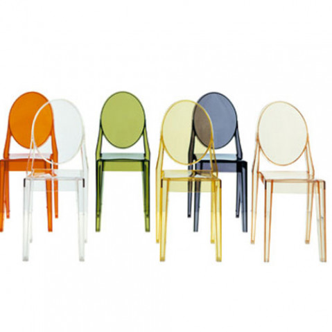 Victoria Ghost Chaise Design Kartell Transparent