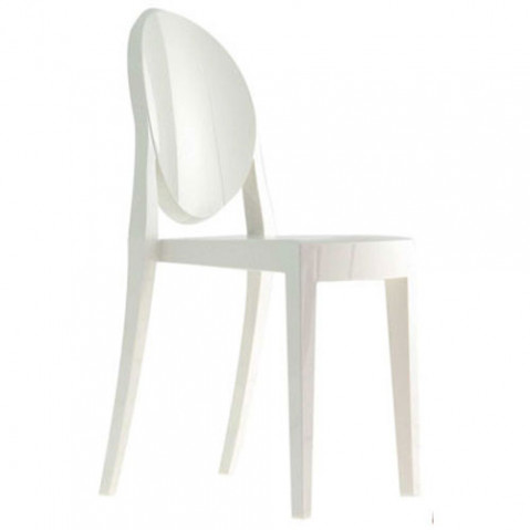 Victoria Ghost Chaise Design Kartell Blanc