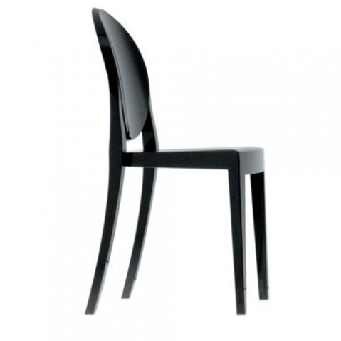 Victoria Ghost Chaise Design Kartell Noir