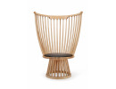 FAUTEUIL FAN DE TOM DIXON, FRÊNE NATUREL 