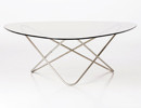 TABLE AO, Socle Inox marin, Fumé de AIRBORNE