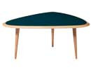 TABLE BASSE 50's, Small, Bleu paon de RED EDITION