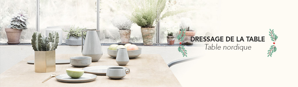 Dressage de la table thème nordique