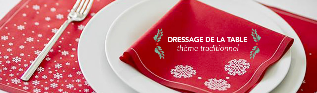Dressage de la table Thème traditionnel